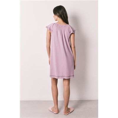 Camisón corto 100% algodón rosa