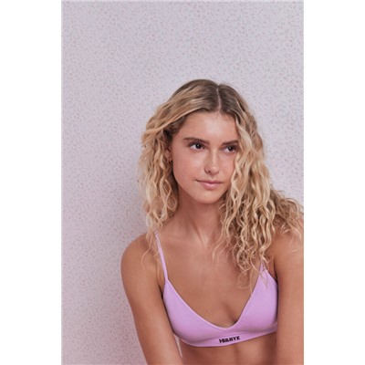 Sujetador seamless triangular lila
