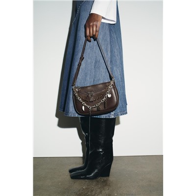 MINI CROSSBODY BAG WITH CHARM DETAIL