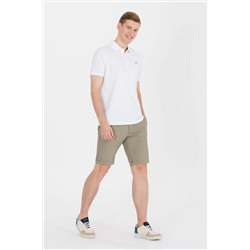 Erkek Beyaz Basic Polo Yaka Tişört