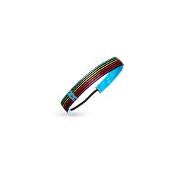Zensah Black/Neon Rainbow Stripes Headband
