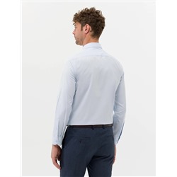 Açık Mavi Slim Fit Uzun Kollu Basic Gömlek