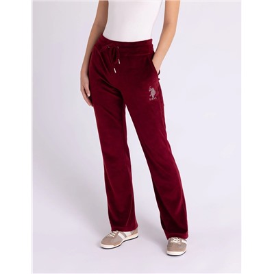 VELOUR RHINESTONE JOGGER