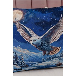 Наволочка декоративная 50х50 Сова в ночи