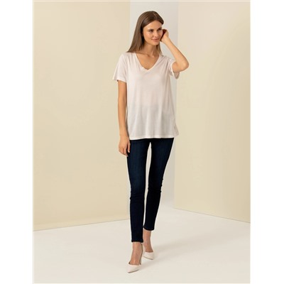 Ekru Regular Fit Tişört