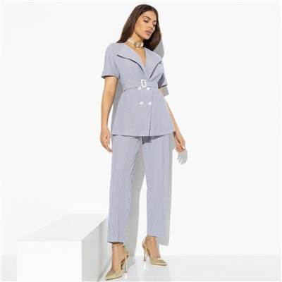 Брючный костюм, Прогулки по Монмартру (elegant, 2 в 1, с поясом)