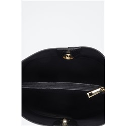 Bandolera de piel Bruna Negro