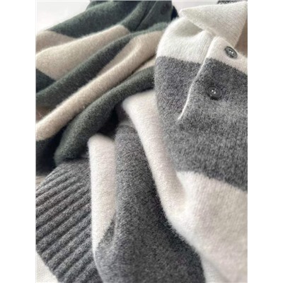 Мужской пуловер поло из смесовой шерсти МАНГ*О