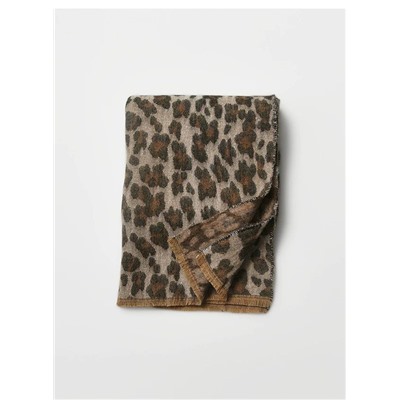 Мягкий стильный женский шарф/палантин с леопардовым принтом  Zar*a 💤