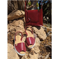 AB.Zapatos · 3202 · Granate+Vera Рelle colores БОРДОВЫЙ АКЦИЯ
