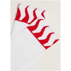 Kurze Sportsocken mit Muster für Herren