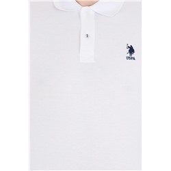 Erkek Beyaz Basic Polo Yaka Tişört