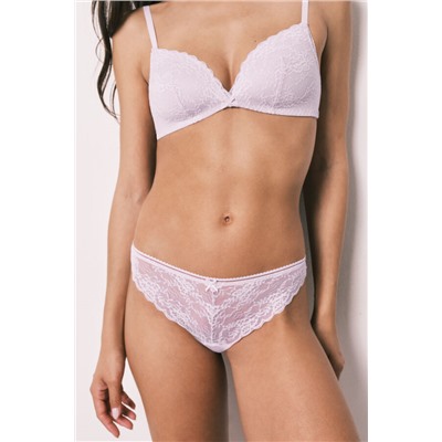 Braga clásica encaje lila