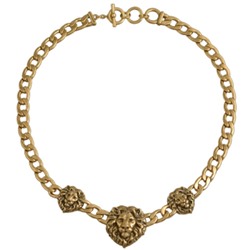 Колье Король лев (покрытие античное золото) 48см, Есть комплект