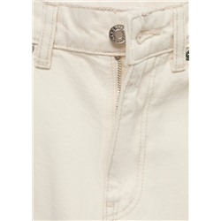 Jeans Blanca rectos crop