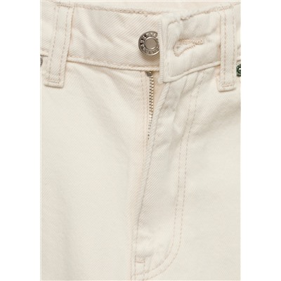 Jeans Blanca rectos crop