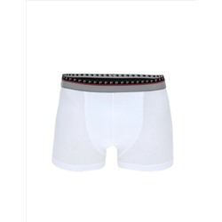 Beyaz Pamuk Karışımlı Atlet Boxer Set