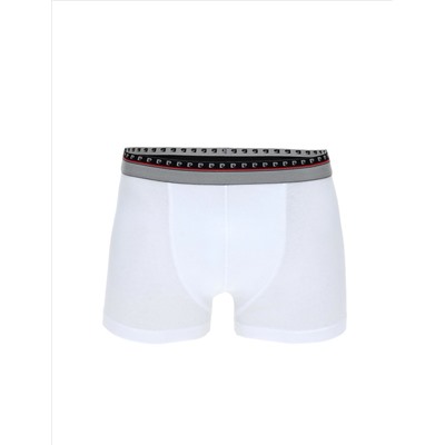 Beyaz Pamuk Karışımlı Atlet Boxer Set