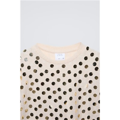 SOFT TOUCH SEQUIN T-SHIRT