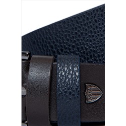Erkek Çift Taraflı Lacivert Kemer