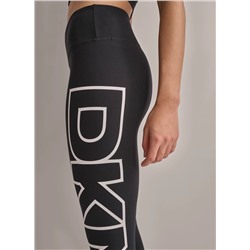CROPPED MID-RISE LOGO COMPRESSION LEGGING