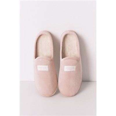 Zapatillas casa velour rosa