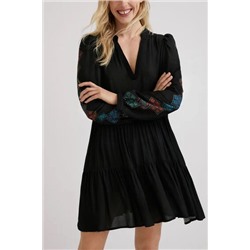 Vestido mangas étnicas