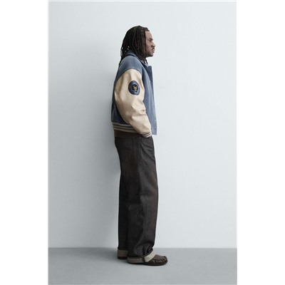 PATCHED QUILTED BOMBER JACKET