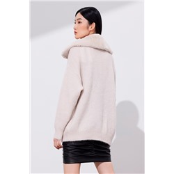 Cárdigan de alpaca y lana Nude