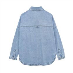 Женская джинсовая куртка-рубашка  В стиле ЗАР*А