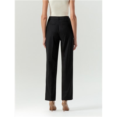 Брюки зауженного кроя из костюмной шерсти, D001/aspect