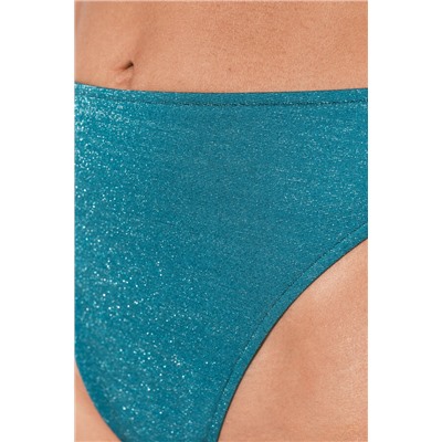Braga bikini high leg azul brillo