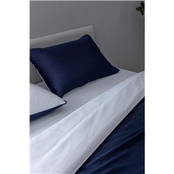 Coyne King Size %100 Pamuk Baskılı Saten Nevresim Takımı - Lacivert