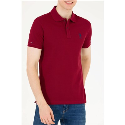 Erkek Plum Basic Polo Yaka Tişört