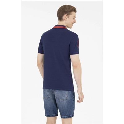 Erkek Lacivert Basic Polo Yaka Tişört