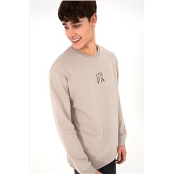 Erkek Taş Basic Sweatshirt