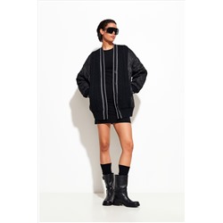 Кардиган вязанный комбинированный