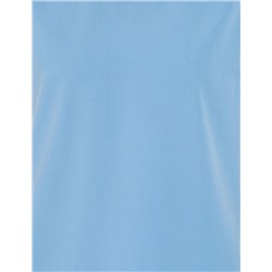 Mavi Kısa Kollu V Yaka Bluz