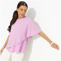Блуза с эффектом многослойности, Лёгкая драма (розовая)