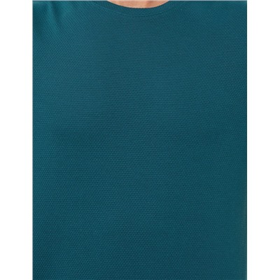 Zümrüt Slim Fit Bisiklet Yaka Tişört