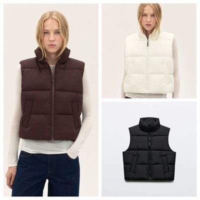 Женский тёплый укороченный жилет Befre*e, экспорт в Россию