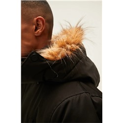 Bad Bear Rock Rabbit Siyah Erkek Kapüşonlu Mont