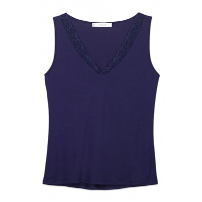 Camiseta punto súper suave azul