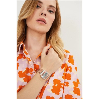 Aqua Di Polo 1987 Unisex Rose Gold Retro Kurukafa Desenli Dijital Kol Saati Apwa064602