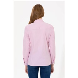 Kadın Manolya Uzun Kollu Basic Gömlek