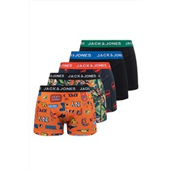 Jack & Jones Erkek Karışık 5'li Boxer Paketi - Elements