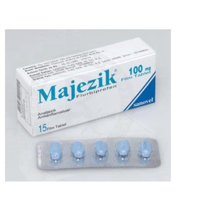 Majezik Flurbiprofen Anayozik Antionflamatuar 100mg sanovel 15 Fim Tabiet
