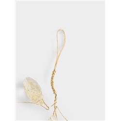 Украшение декоративное, 30 см, подвесное, акрил, золотистое, Кристаллы, Event