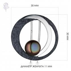 Брошь серебряная 925 арт.56022S2U