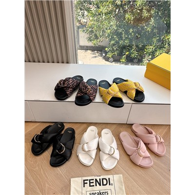 Шлепки fend люкс